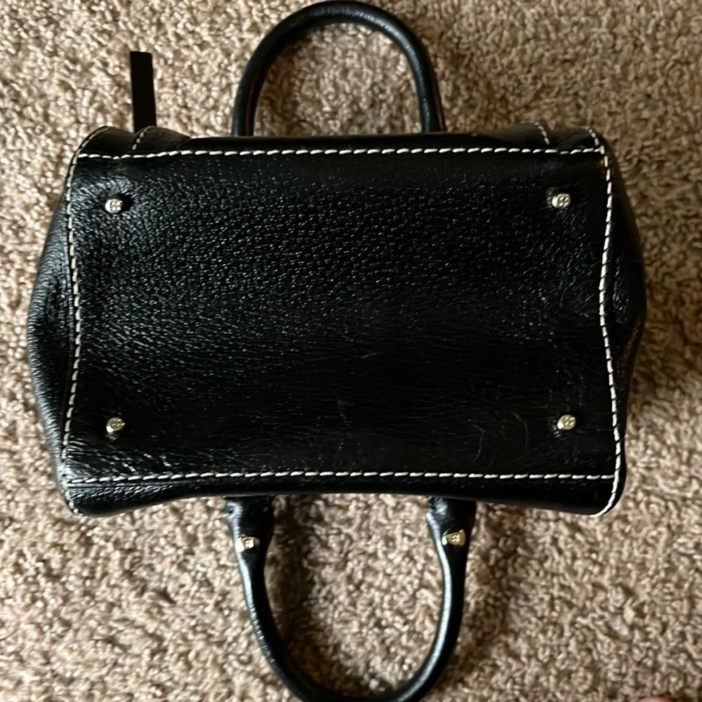 Kate spade Tarrytown Betty black pebbled leather satchel handbag NWOT